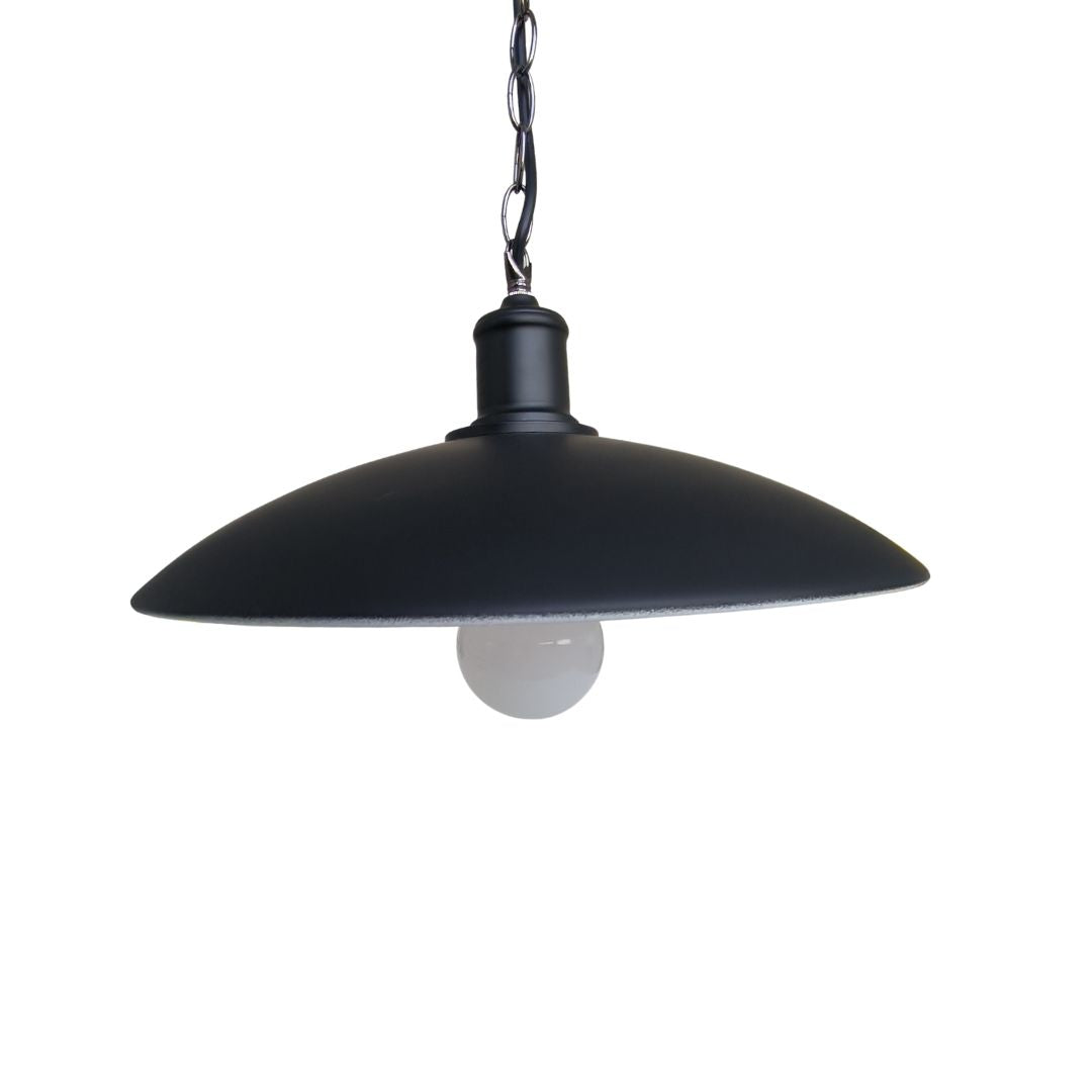Lámpara Colgante Estilo Industrial con Tulipa Negra de Metal