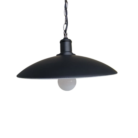 Lámpara Colgante Estilo Industrial con Tulipa Negra de Metal