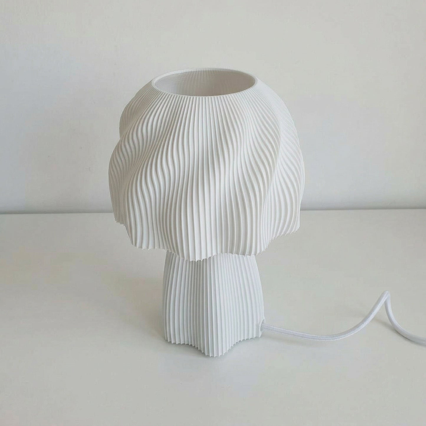 Candeeiro de Mesa Alvar Branco para Lâmpada Vista