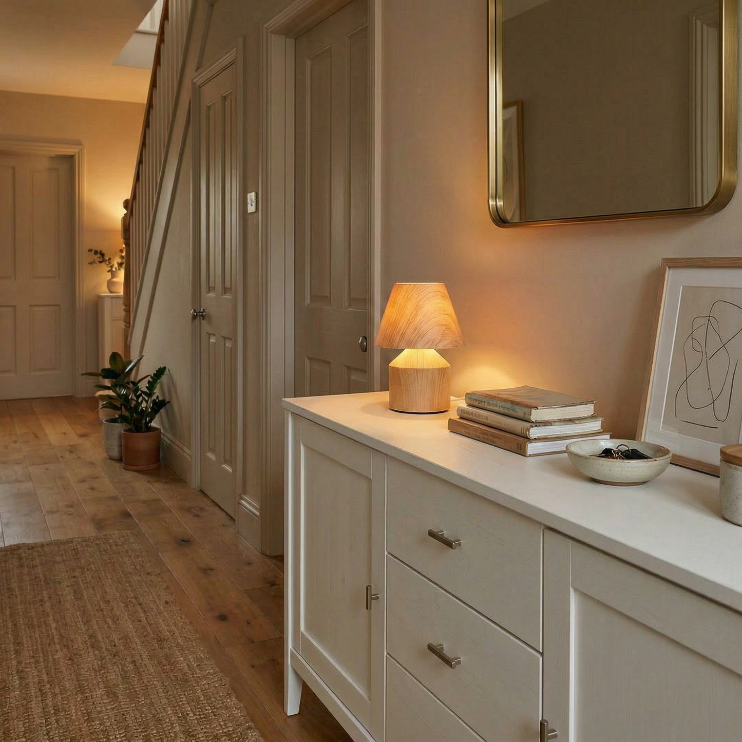 Candeeiro de mesa LED recarregável de 1,5 W com mudança de tom de luz e intensidade de brilho de toque