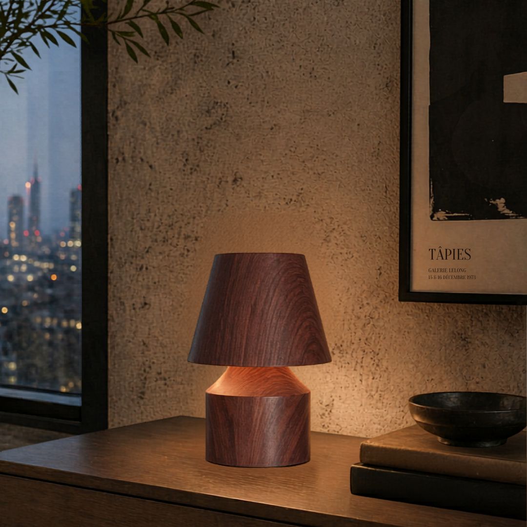 Lámpara Mesa LED Mini con Cambio de Tono, Regulable y Recargable – USB
