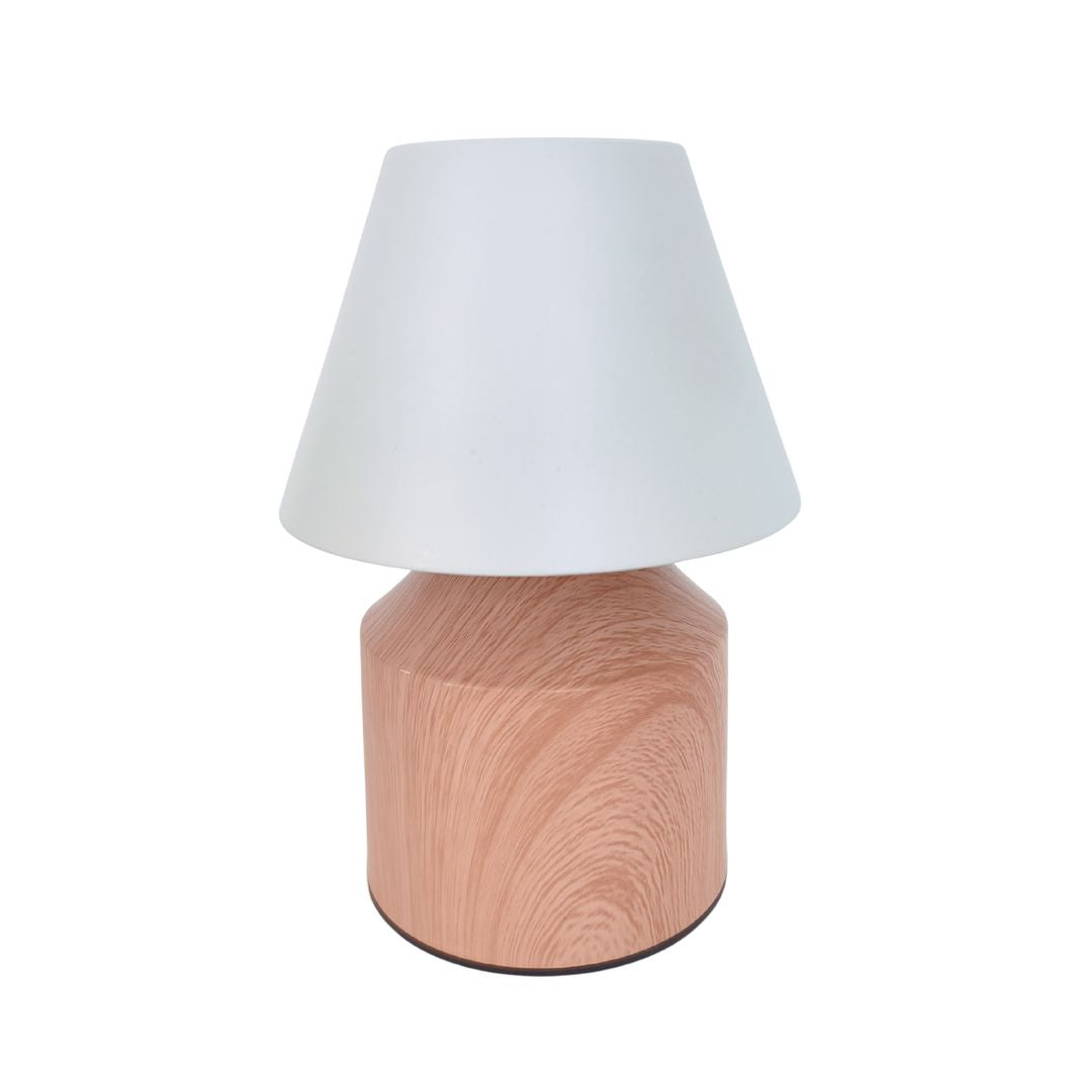 Candeeiro de mesa LED recarregável de 1,5 W com mudança de tom de luz e intensidade de brilho de toque