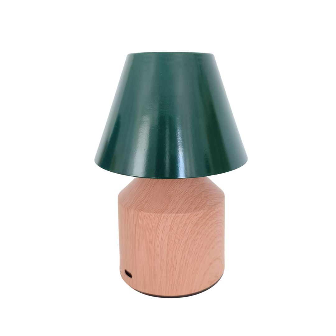 Candeeiro de mesa LED recarregável de 1,5 W com mudança de tom de luz e intensidade de brilho de toque