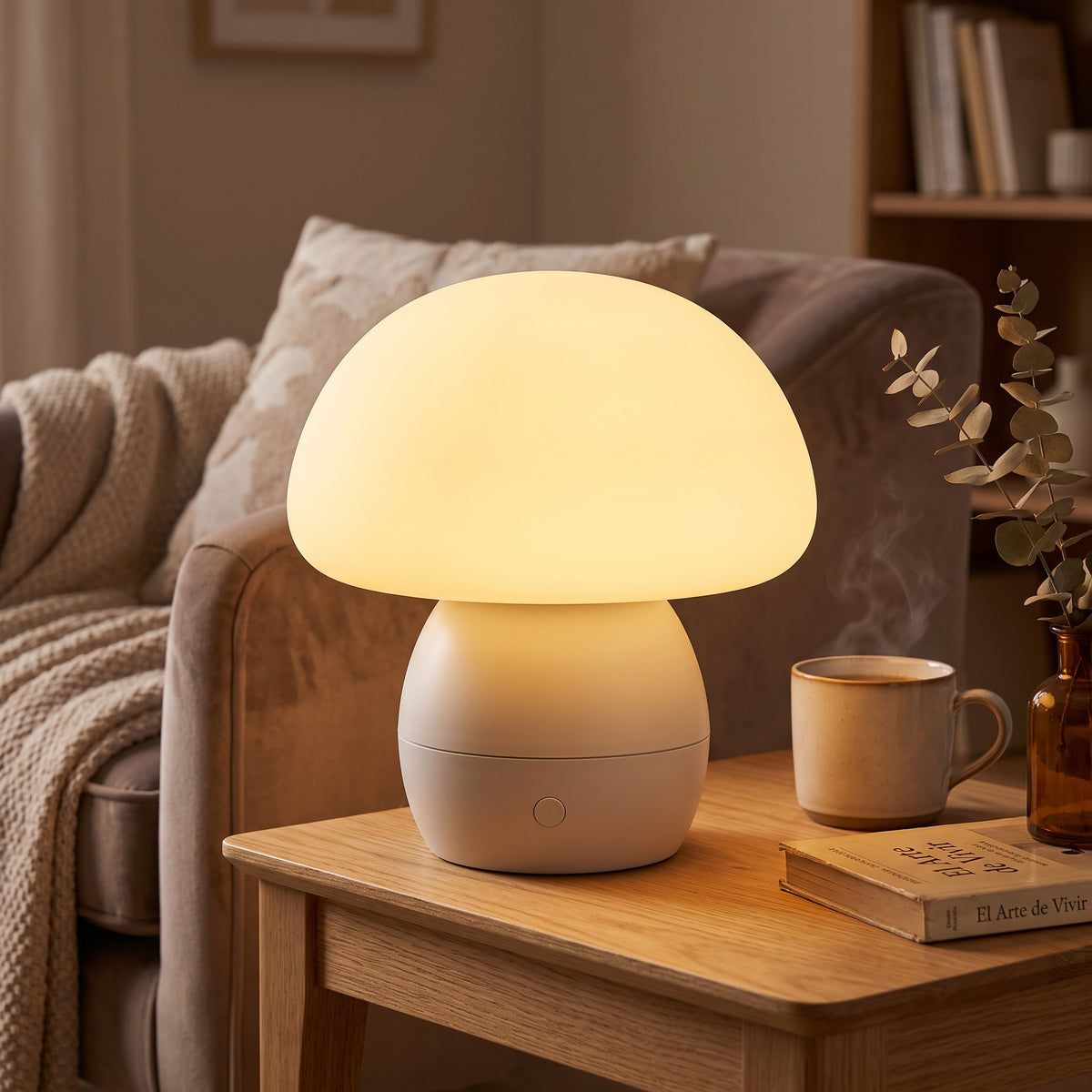 Lámpara Led Tipo Seta Recargable 2W 2700K