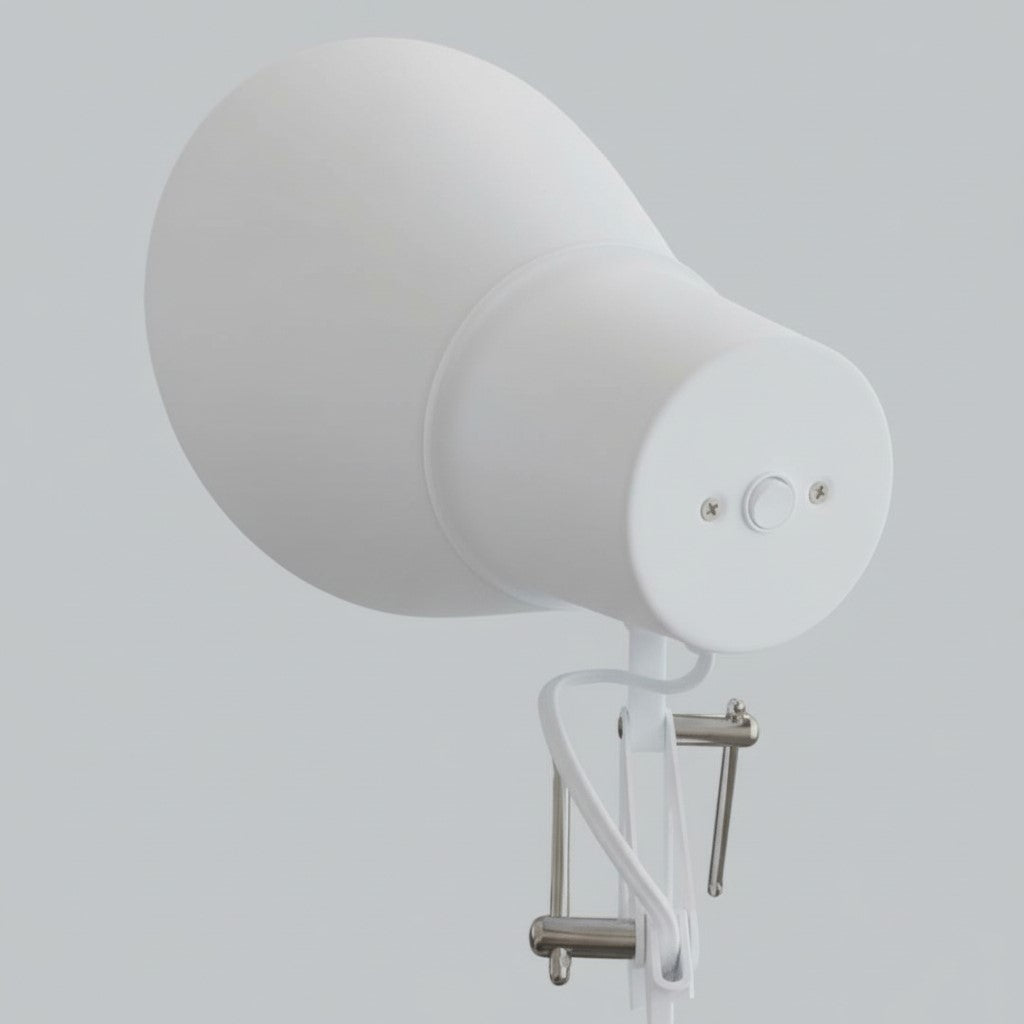 Lampadaire orientable en métal noir