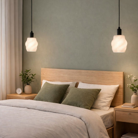 Lampe à Suspension LED Corde Naturelle 4W 3000K Ove 120mm x 153mm