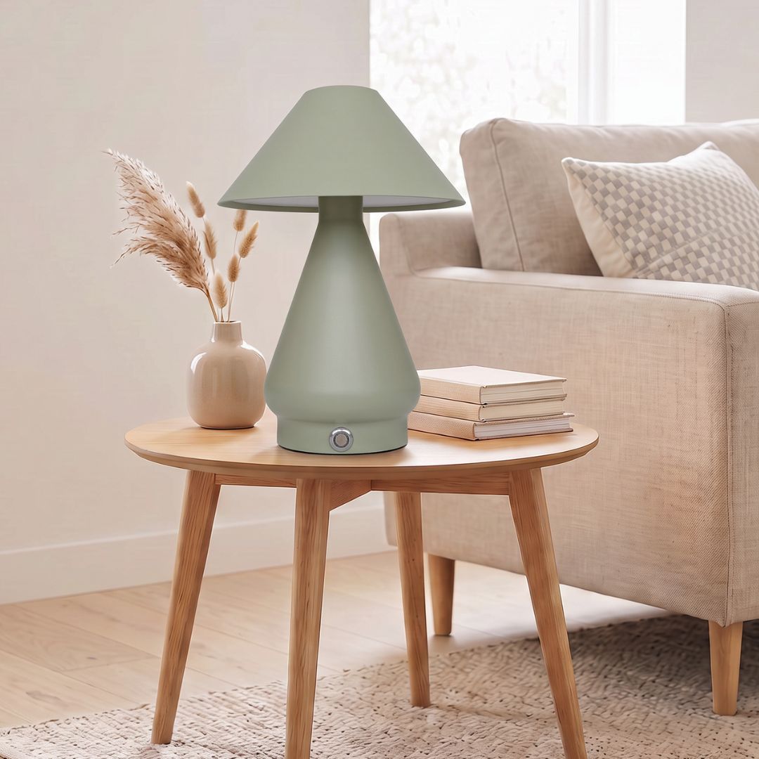 Lampe de table tactile LED rechargeable de 1,5 W avec changement de tonalité et d'intensité lumineuse