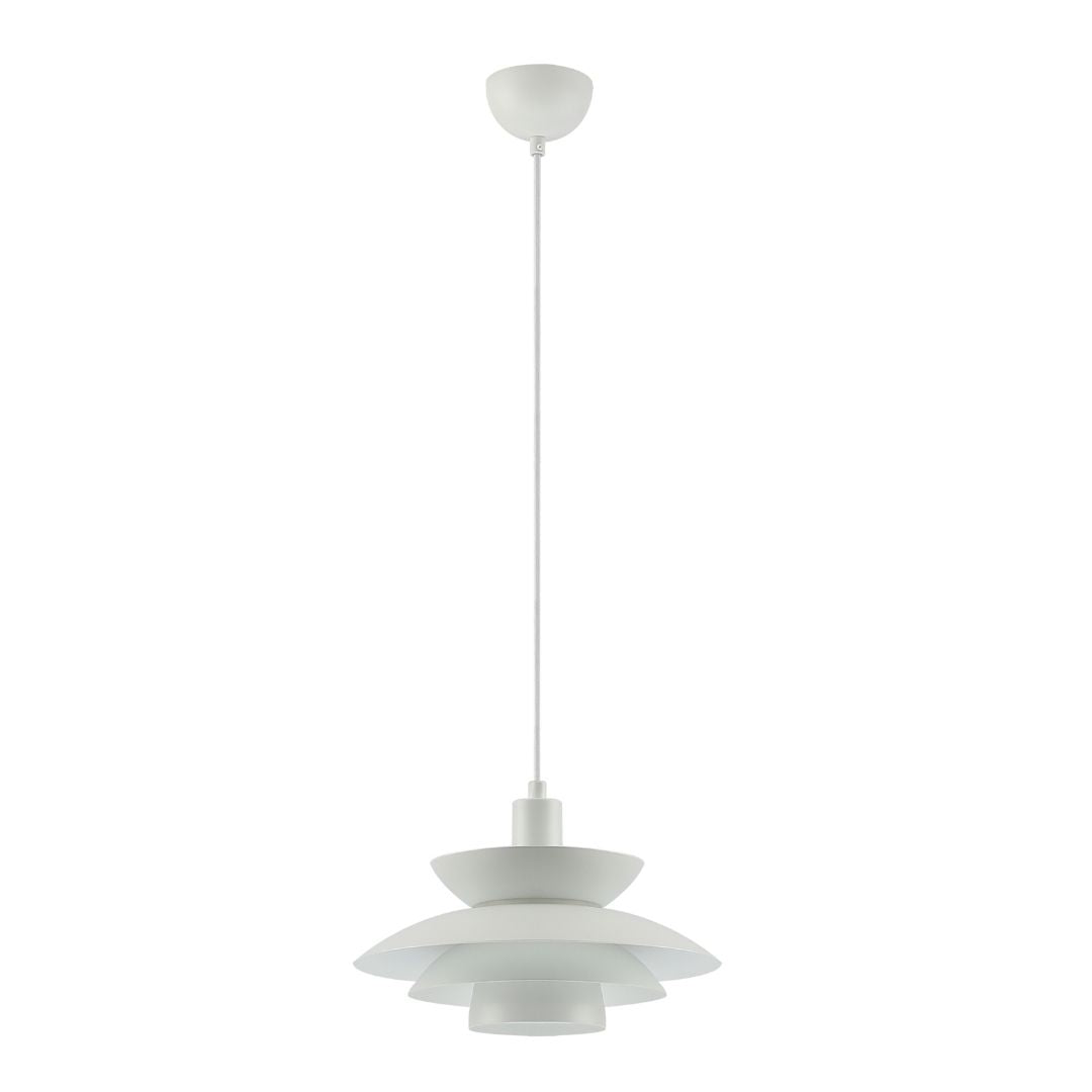 Candeeiro suspenso LED 72W 3000K com abajur em tecido de serapilheira