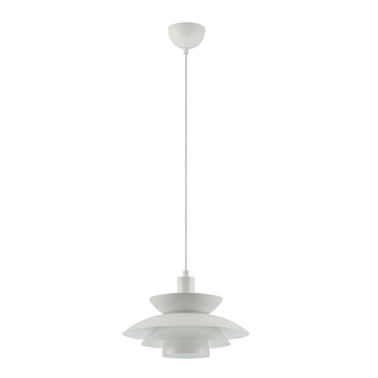Candeeiro suspenso LED 72W 3000K com abajur em tecido de serapilheira