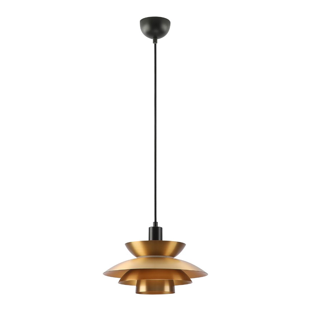 Candeeiro suspenso LED 72W 3000K com abajur em tecido de serapilheira