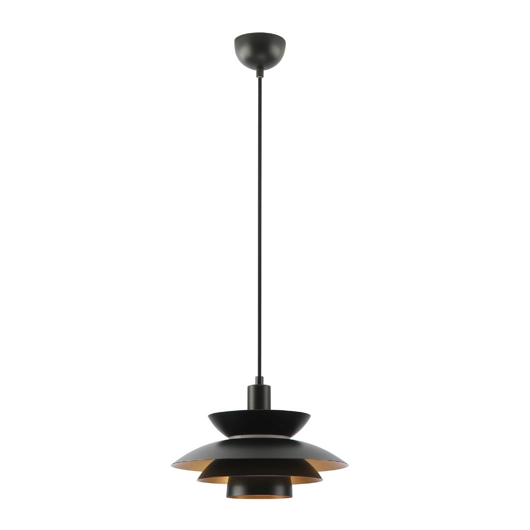 Candeeiro suspenso LED 72W 3000K com abajur em tecido de serapilheira