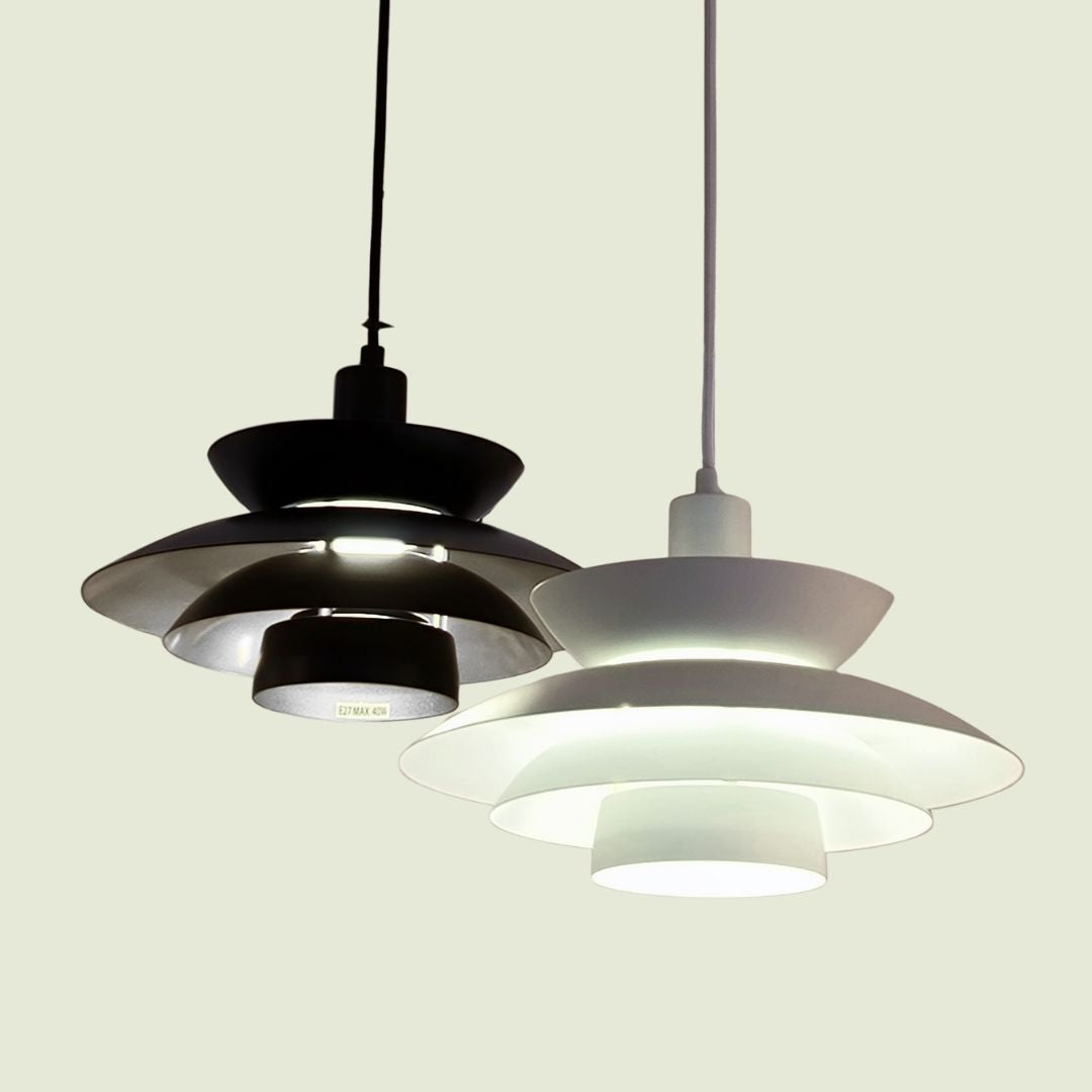 Candeeiro suspenso LED 72W 3000K com abajur em tecido de serapilheira