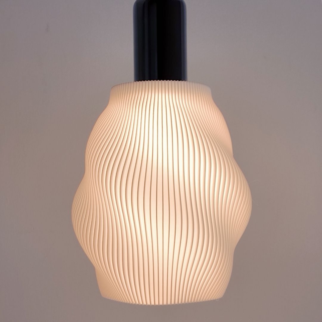 Candeeiro suspenso LED de corda natural 4W 3000K Ove 120mm x 153mm