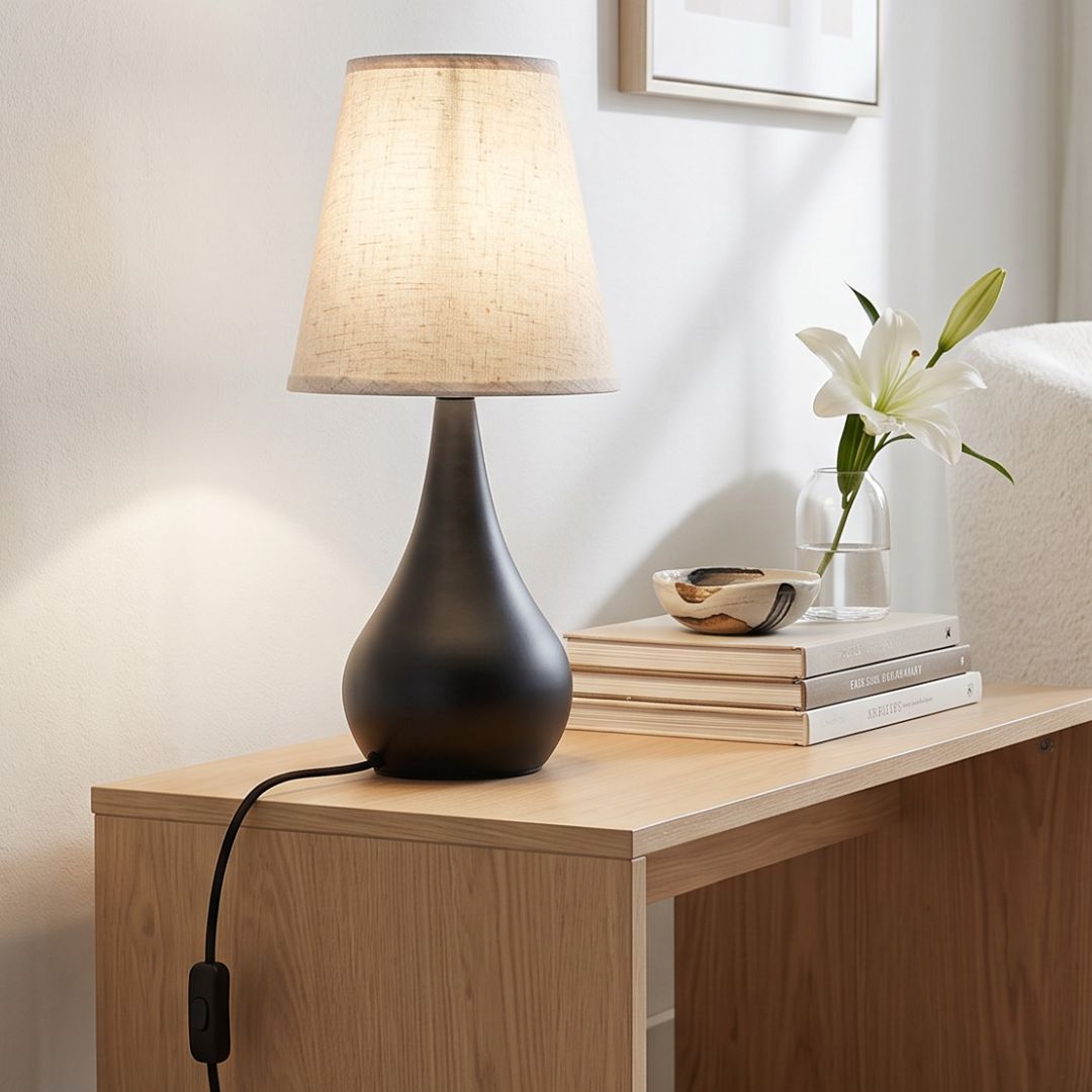 Lampe de table tactile LED rechargeable de 1,5 W avec changement de tonalité et d'intensité lumineuse