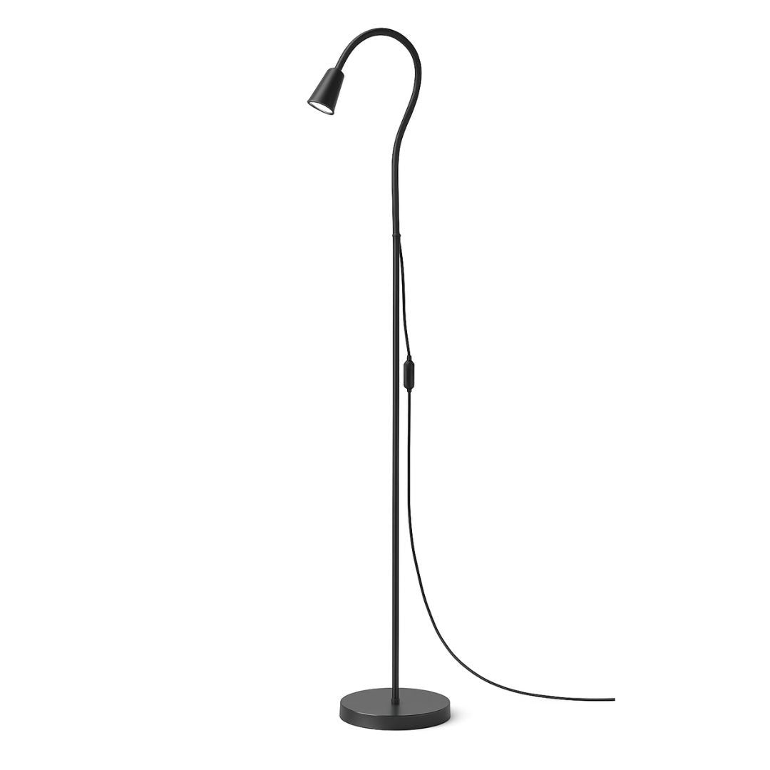 Candeeiro de pé vintage de madeira e cerâmica vidrada com 3 lâmpadas