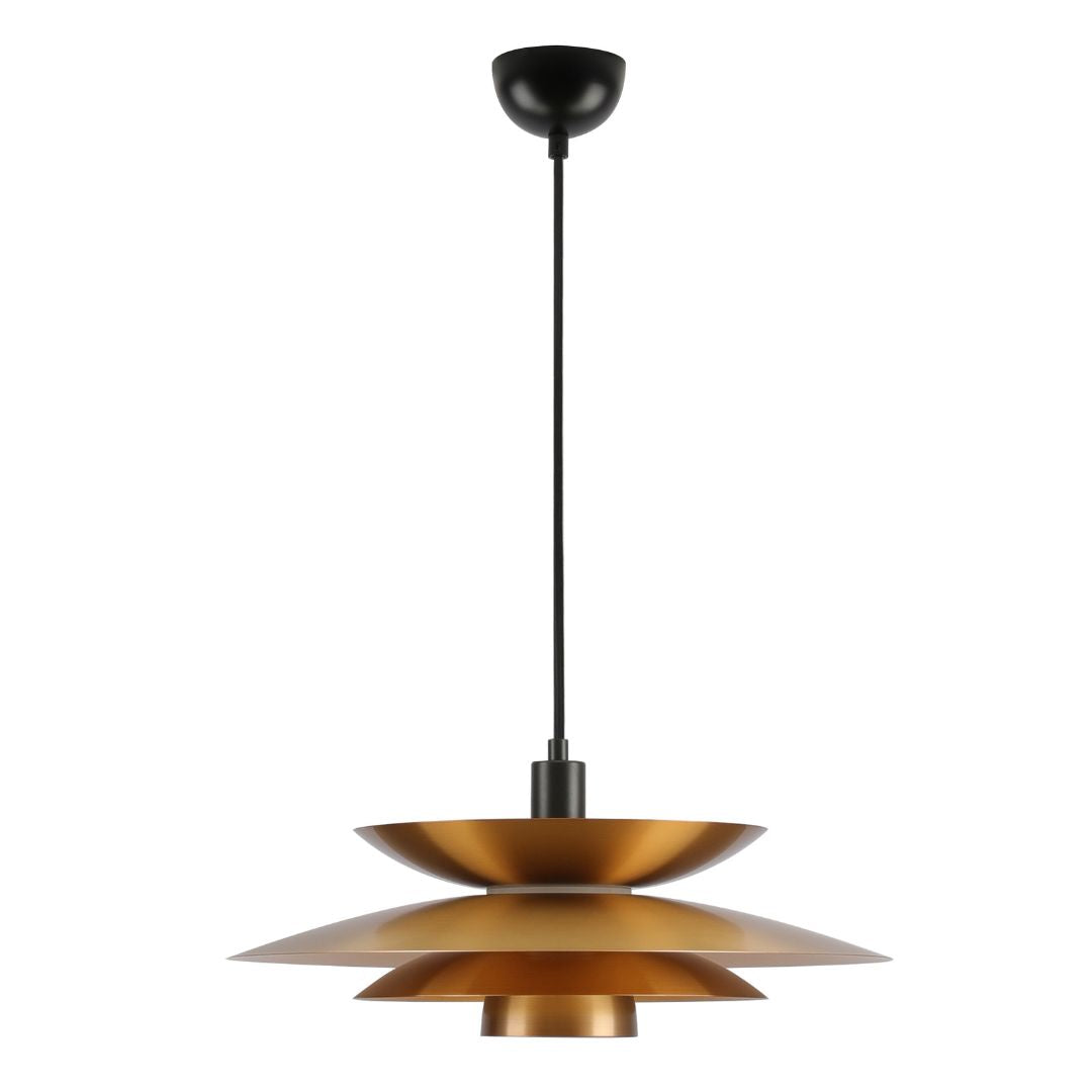 Lampe à suspension LED 72W 3000K avec abat-jour en toile de jute
