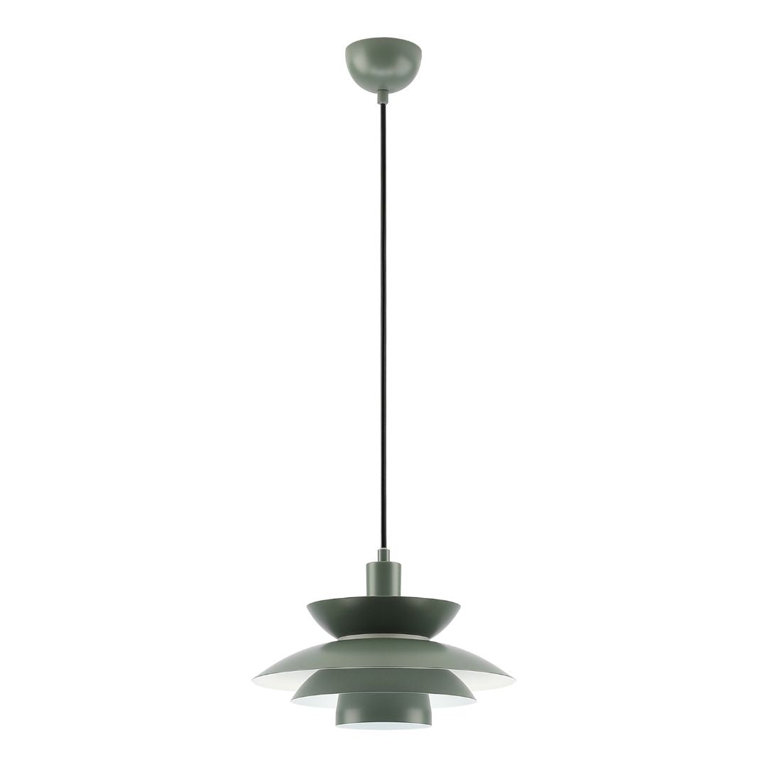 Candeeiro suspenso LED 72W 3000K com abajur em tecido de serapilheira