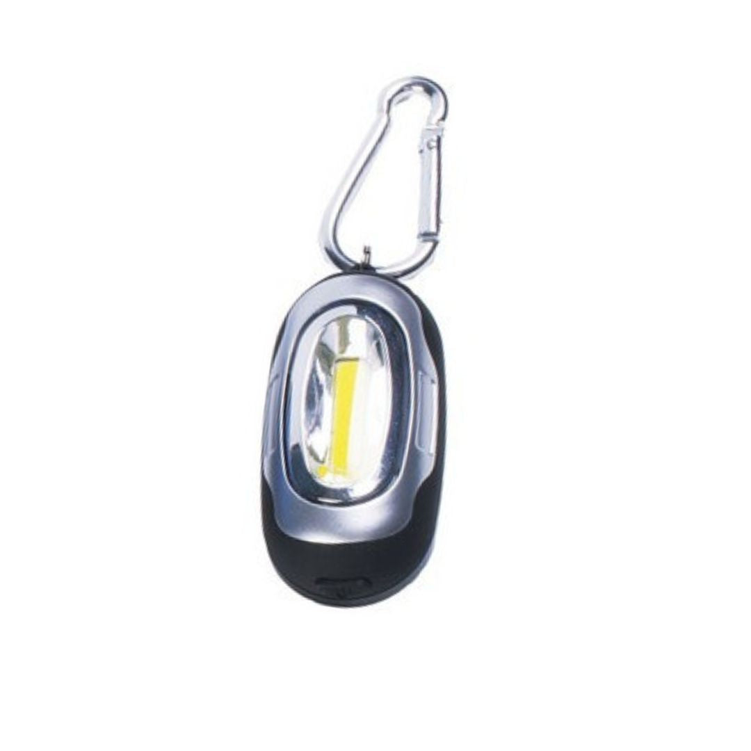 Linterna LED 1W Compacta con 3 Modos,  Mosquetón e Imán