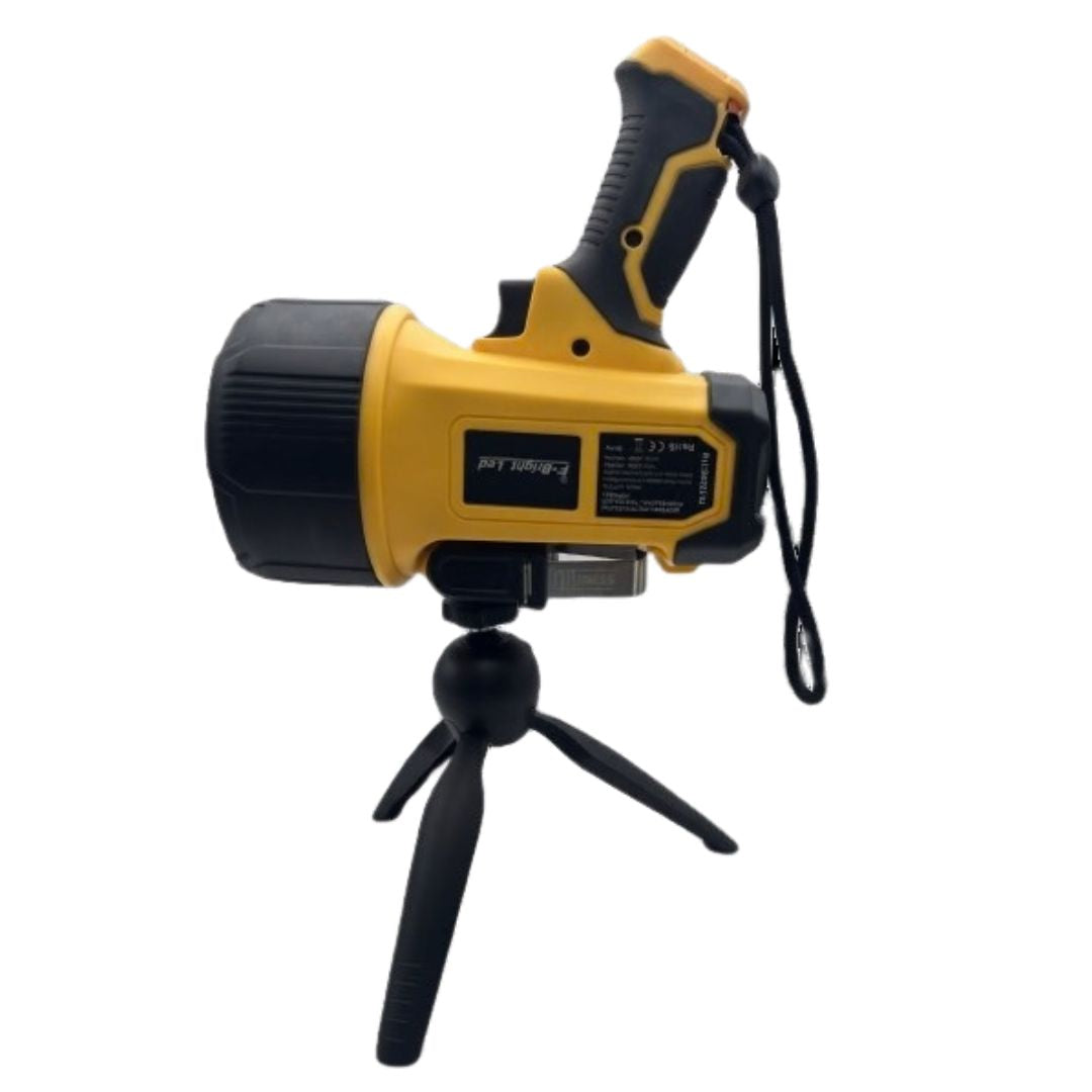 Linterna LED Profesional Recargable 100W 10.000 lm IPX7 con Trípode
