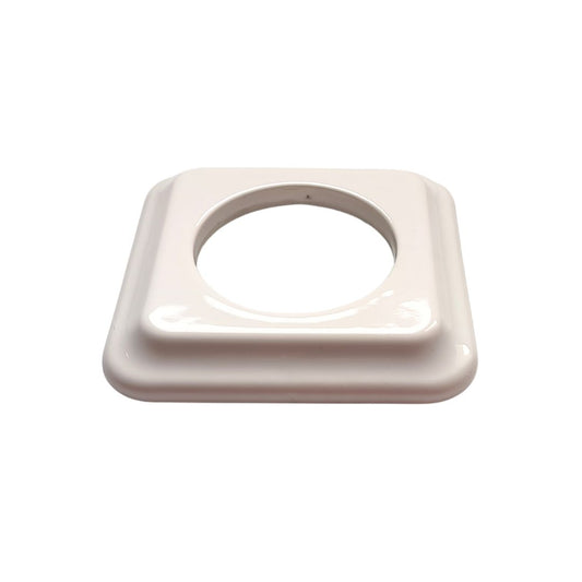 Cadre encastré simple en porcelaine blanche