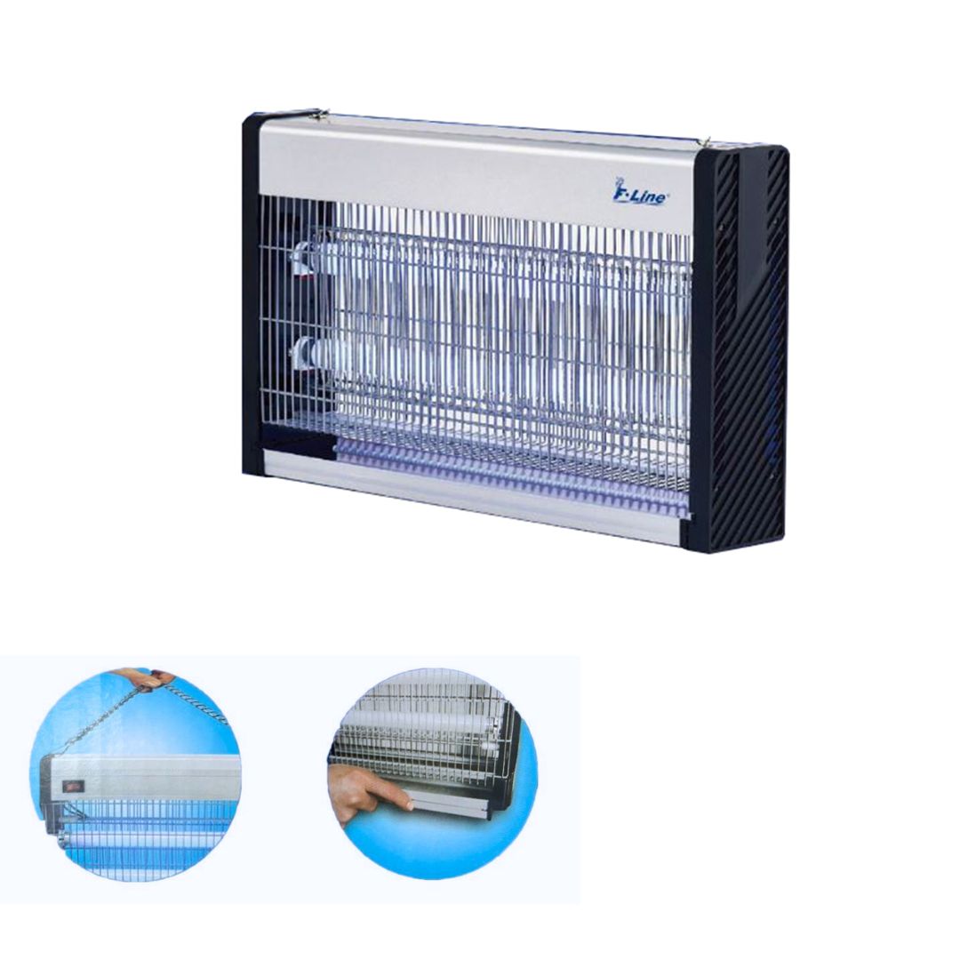 Insecticide électrique à LED 2x5W avec grille et réservoir amovible – Couverture 80 m²