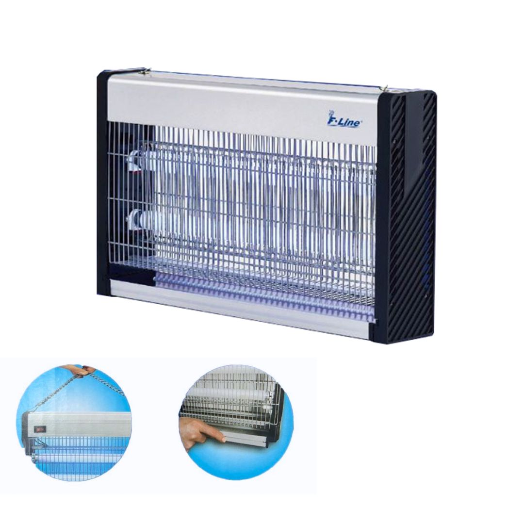 Tue-insectes électrique LED 2x7W avec grille et réservoir amovible – Couverture 100 m²