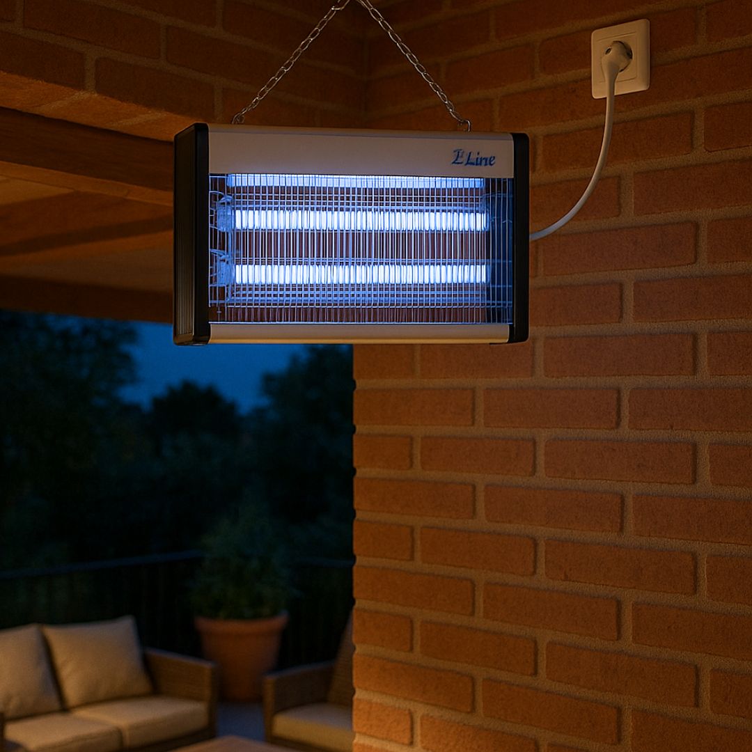 Insecticide électrique à LED 3x10W avec grille et réservoir amovible – Couverture 200 m²