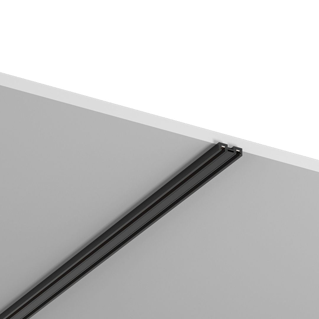 Mini Carril Magnético Negro para colocar en Superficie – 1m, 2m y 3m