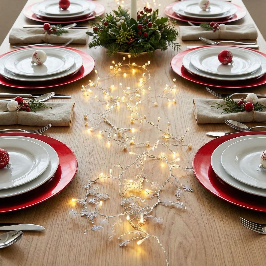 Pack de Guirnaldas LED Clásico Navideño – 2 Guirnaldas 1,2m