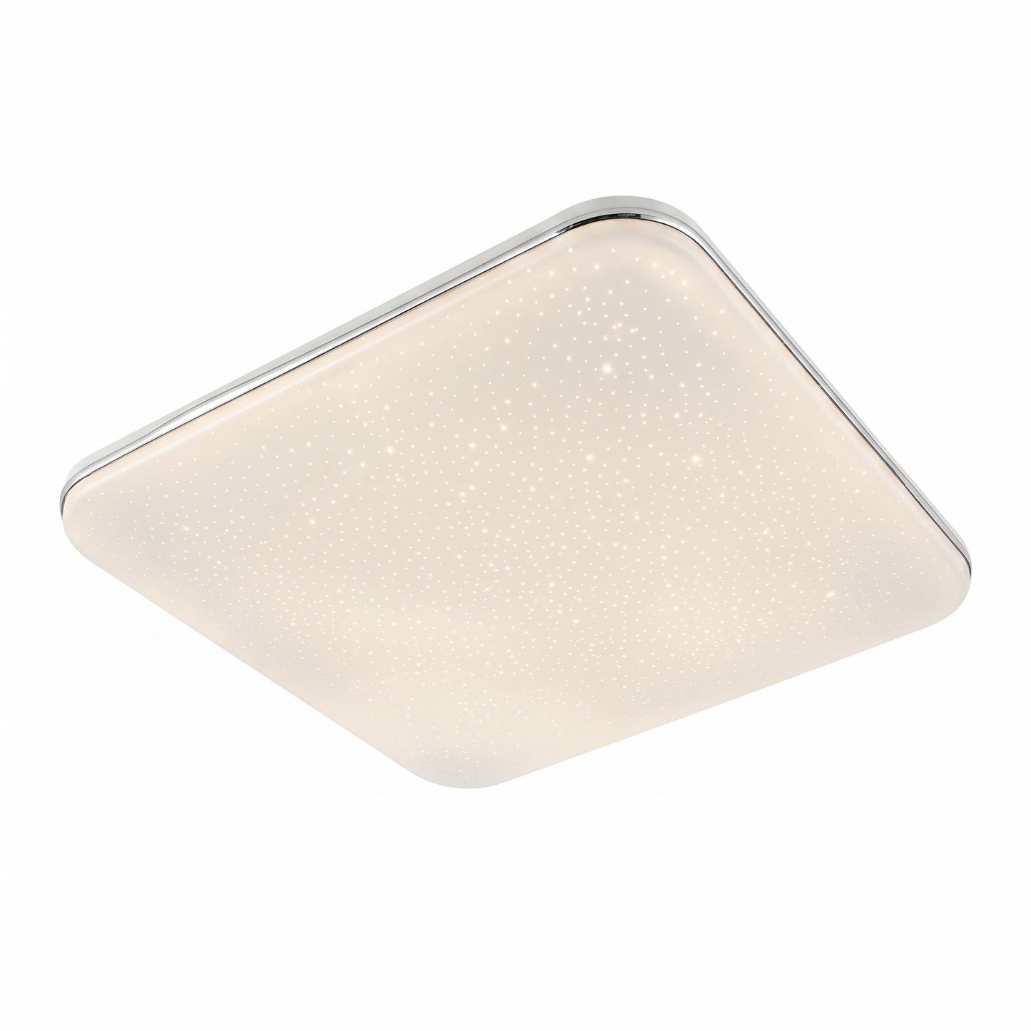 Plafón LED 72W Moderno y Regulable Tono e Intensidad con Mando - Blanco y Cromado