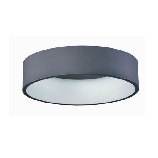 Plafón LED Redondo Gris 50W 4200K: Iluminación Clara y Elegante