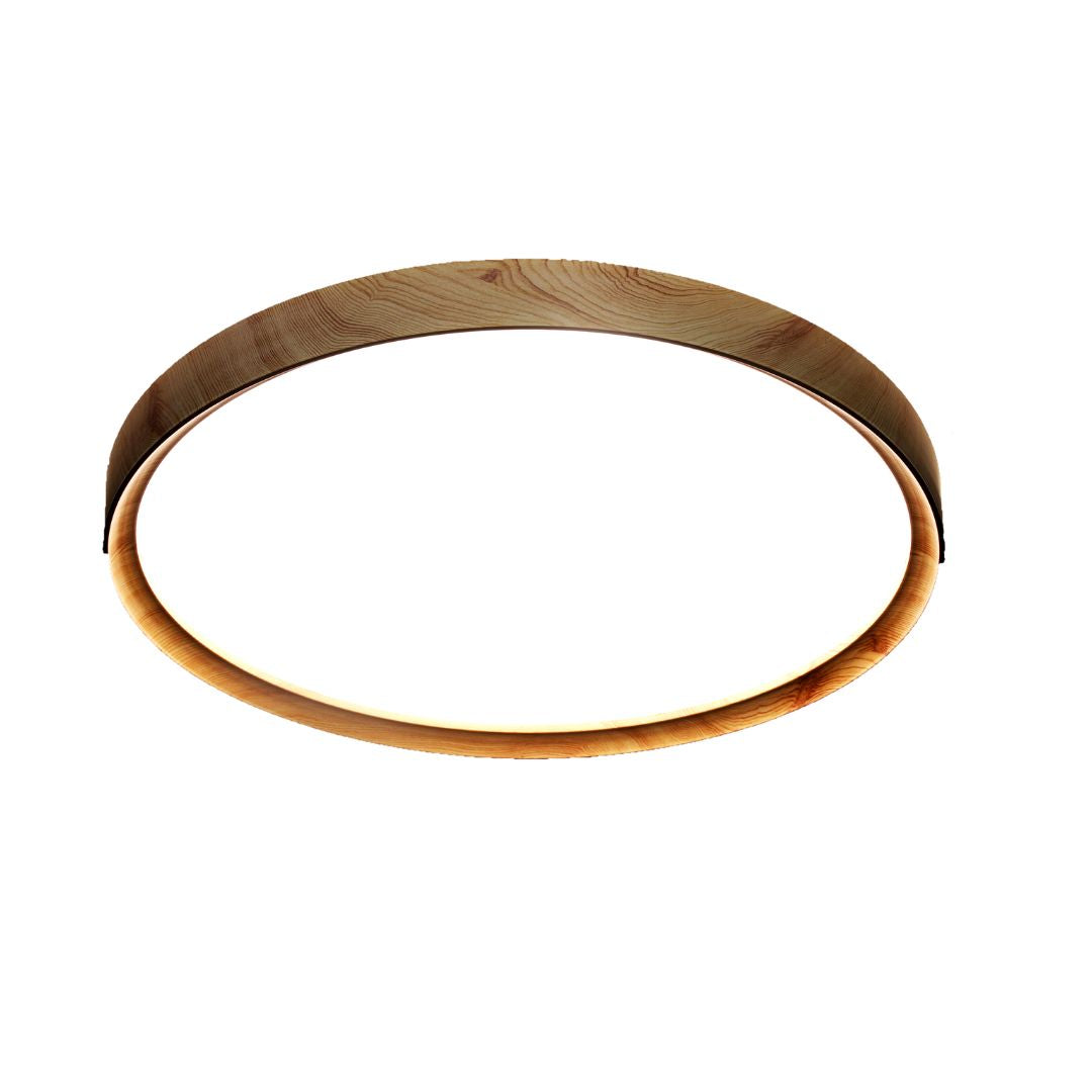 Plafon LED de cor madeira 32W - Mudança de tom de luz com interruptor