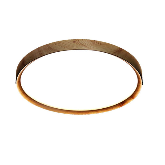 Plafon LED de cor madeira 32W - Mudança de tom de luz com interruptor