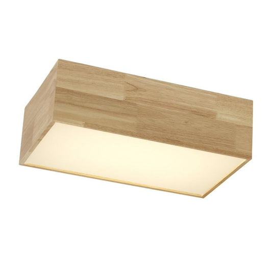 Plafón LED 40W 3000K Rectángulo en Madera Clara