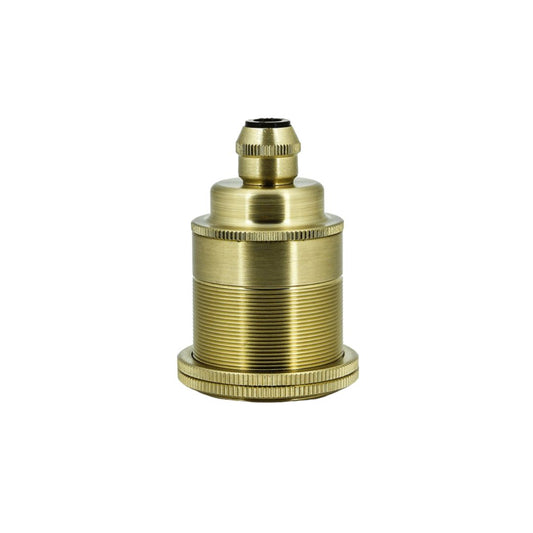 Portalámparas E27 Vintage de Latón Dorado