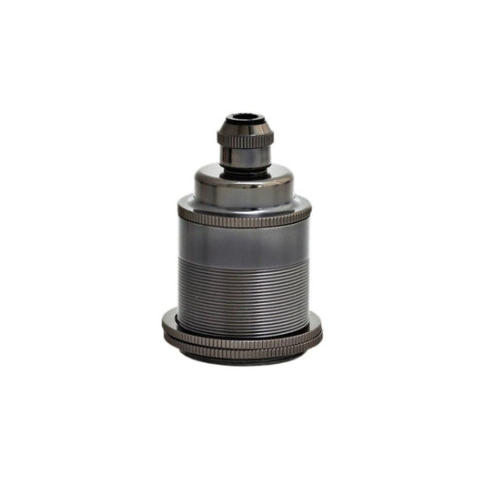 Portalámparas E27 Vintage de Latón Gris Perla