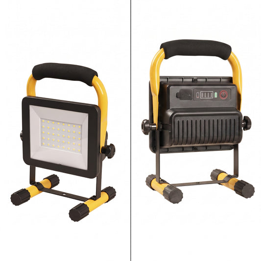 Proyector LED Recargable Portátil 20W – Luz 4000K IP54