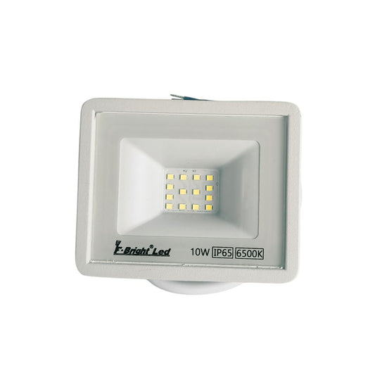 Proyector LED Extraplano 10W IP65 6500K | Compacto en Aluminio Blanco