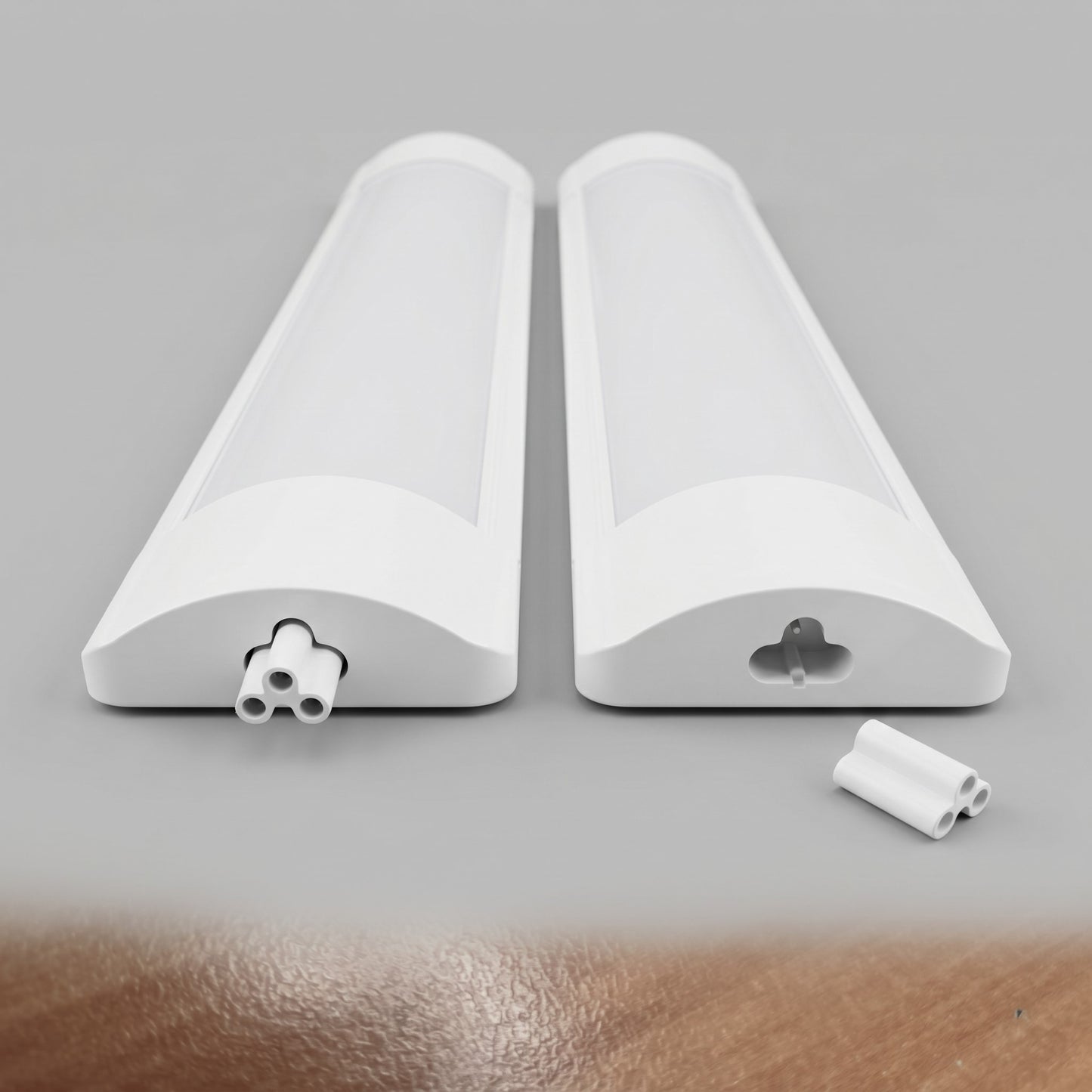 Plafon LED CTT 40W com Mudança de Tom, Retangular 168x700x56 mm