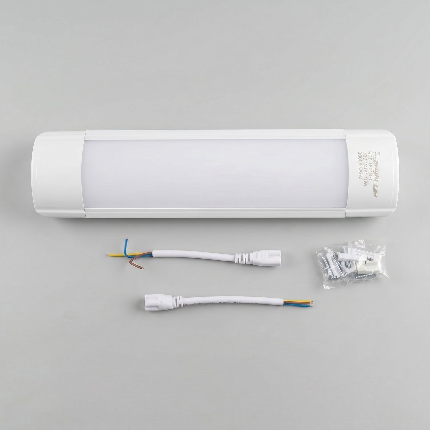 Plafon LED CTT 40W com Mudança de Tom, Retangular 168x700x56 mm