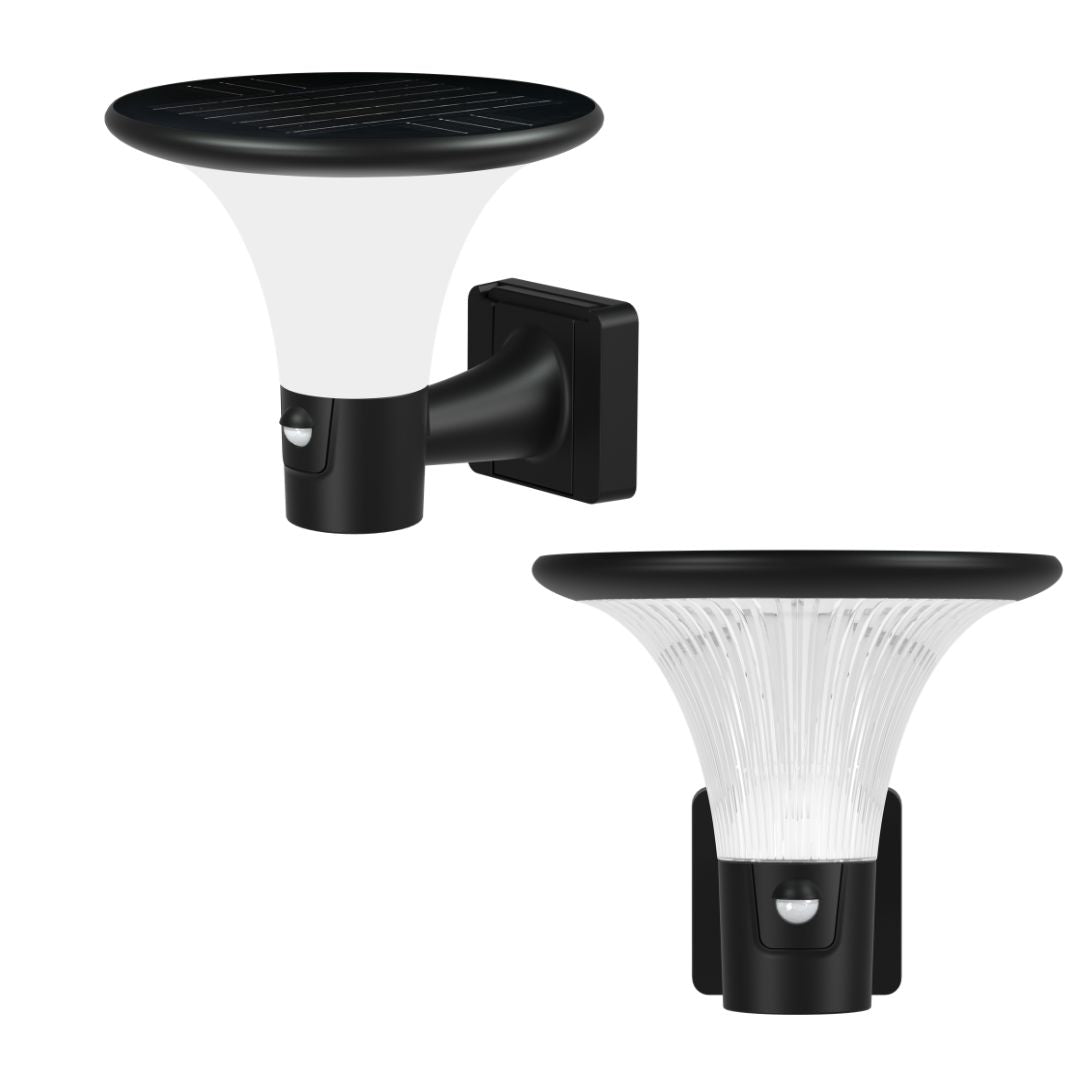 Soporte de Pared para Cabeza de Farola LED Solar CTT y Sensor 10W