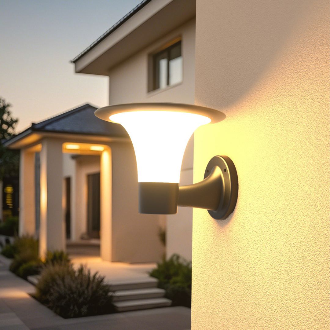 Soporte de Pared para Cabeza de Farola LED Solar CTT y Sensor 15W