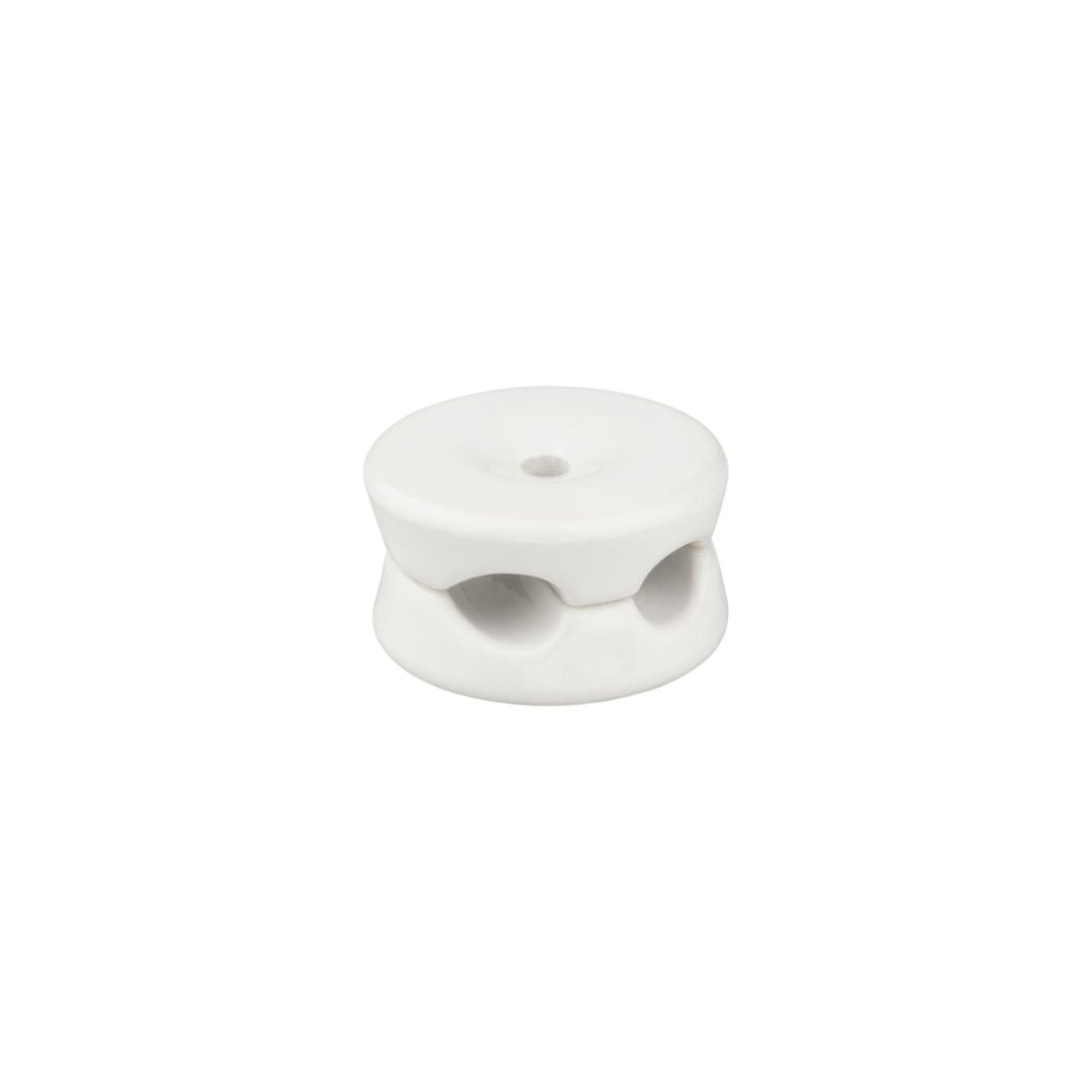 Attaches de câble doubles en porcelaine pour plafond et mur, boîte de 5 pièces