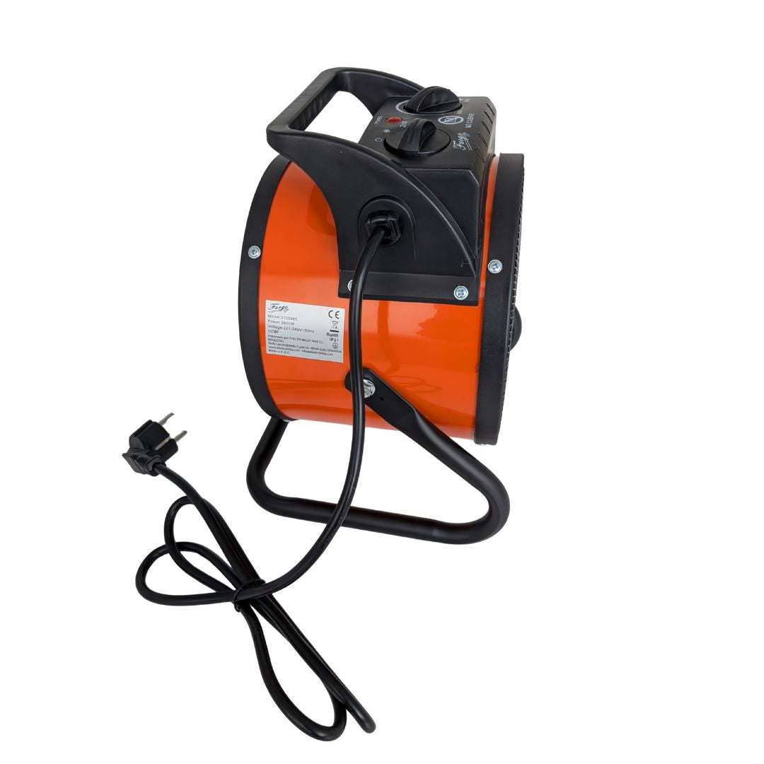Chauffage électrique oscillant, thermostat de ventilateur 2000 W avec 3 niveaux et thermostat