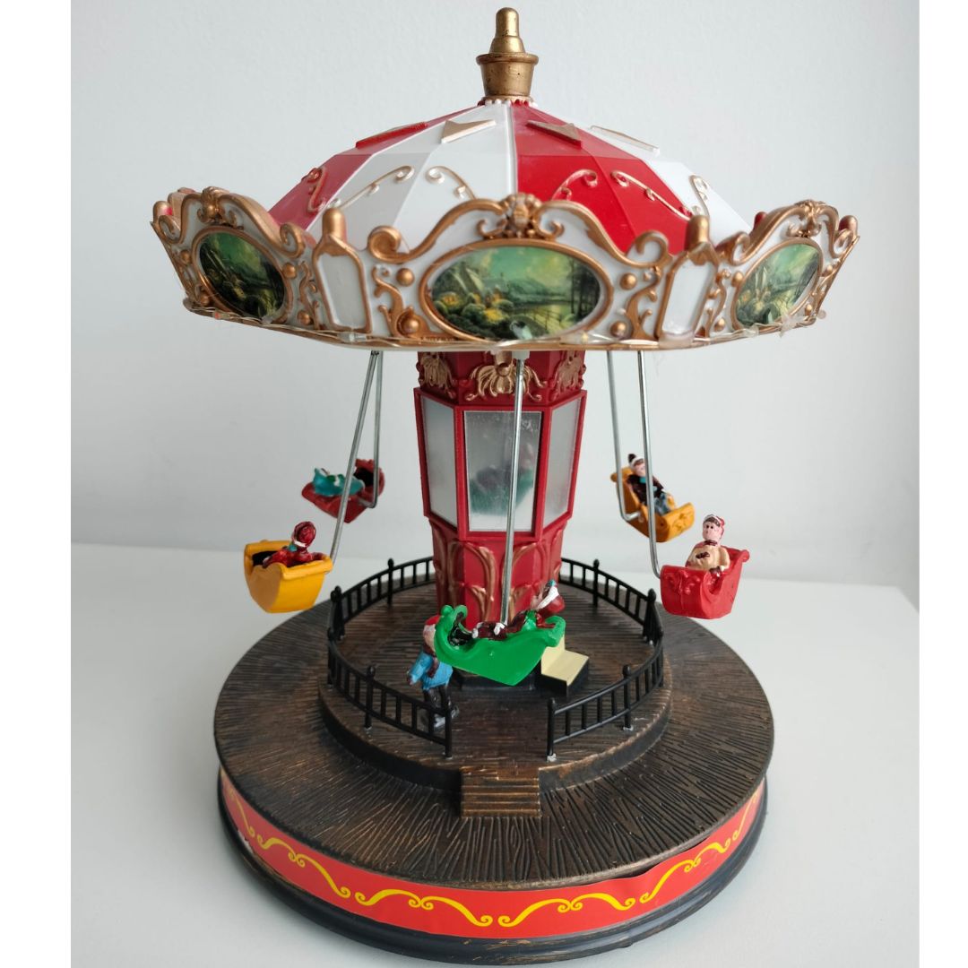 Carrousel à LED Merry-Go-Round - Figurine de décoration de Noël