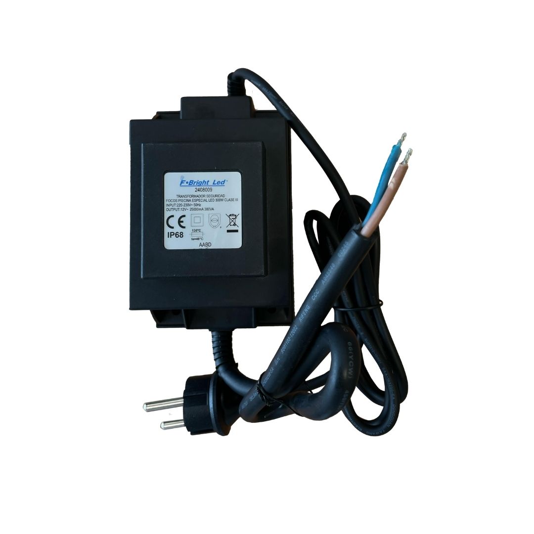 Transformador de seguridad para focos de piscina – 300 VA-300W, IP68