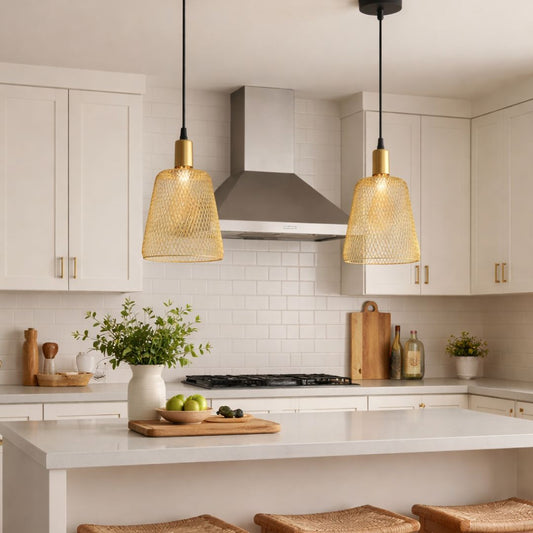 Candeeiro suspenso LED de corda natural 4W 3000K Ove 120mm x 153mm