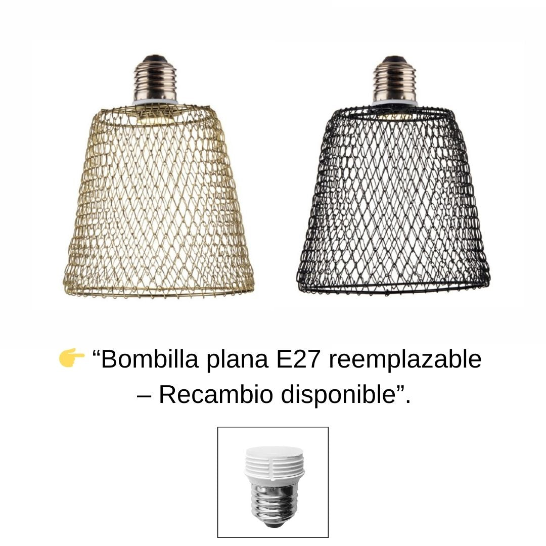 Tulipa de Metal LED Campana Plegable para Lámpara de Techo