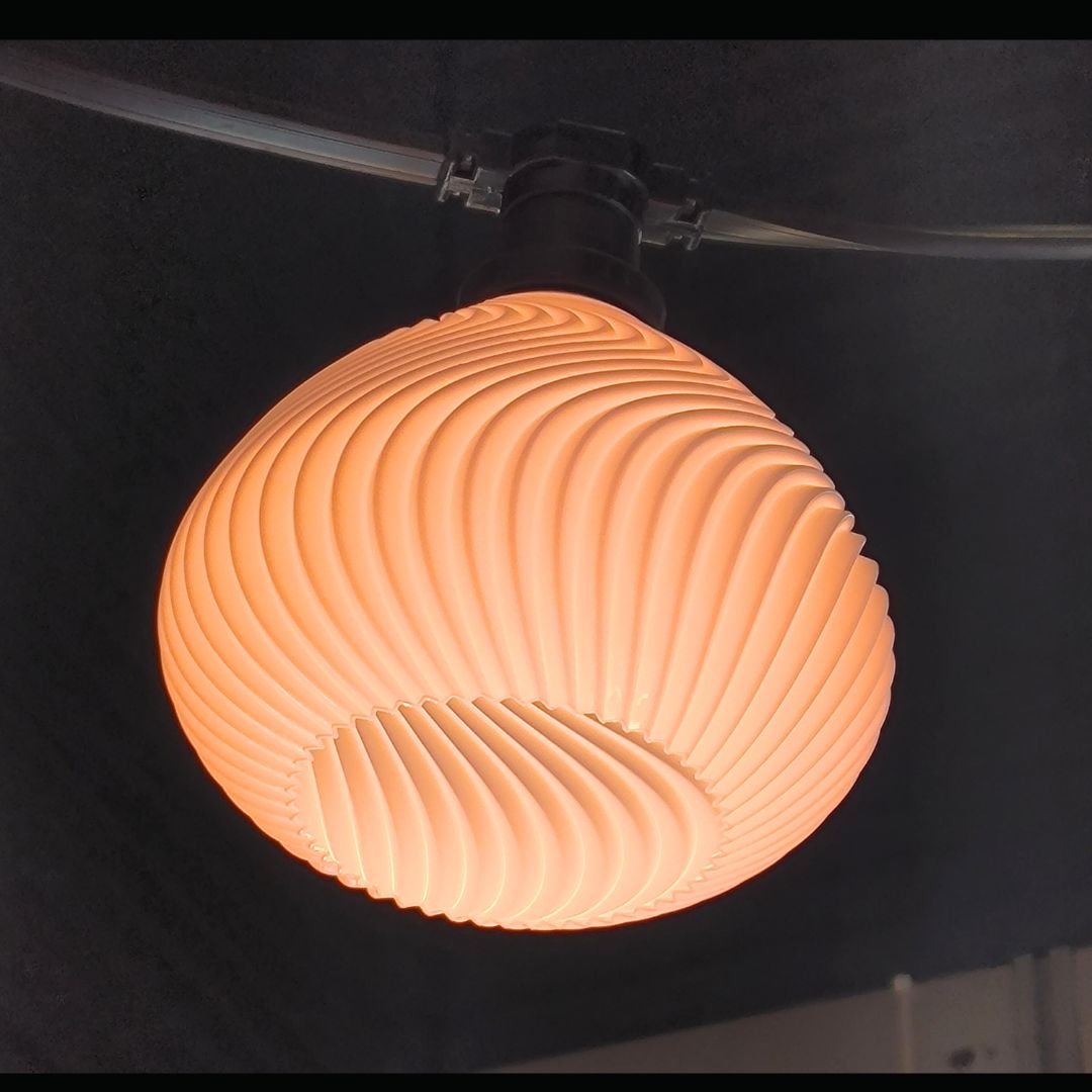 Tulipa Copa LED 3D para Lámpara E27 4W 3000K – Diseño Versátil y Elegante