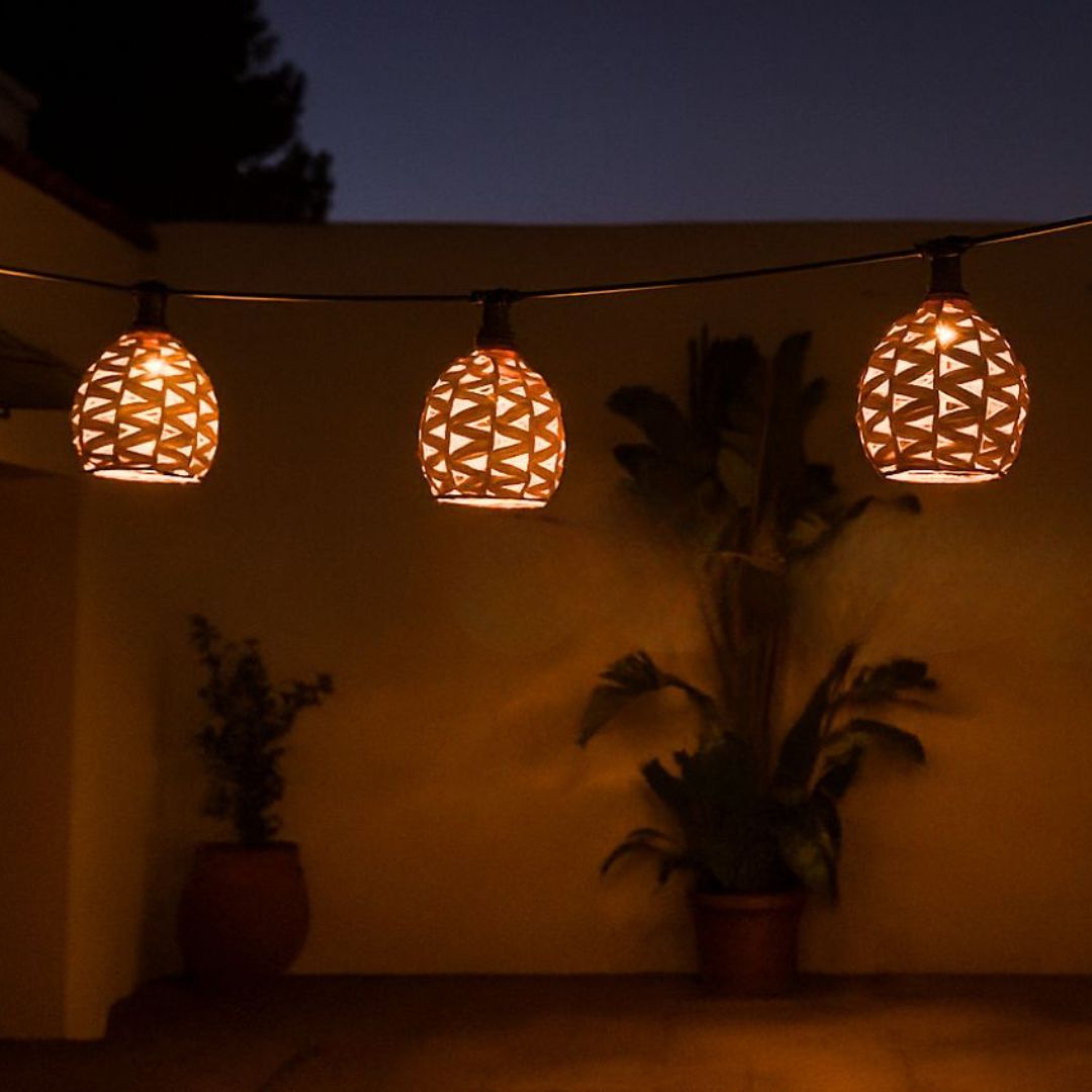 Tulipa Fibras Naturales LED 4W 3000K para Lámpara de Techo